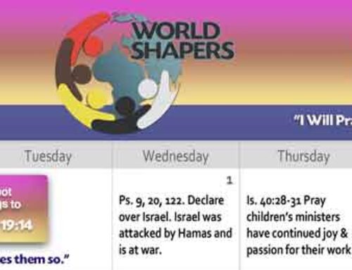 World Shapers Club November 2023 Prayer Calendar