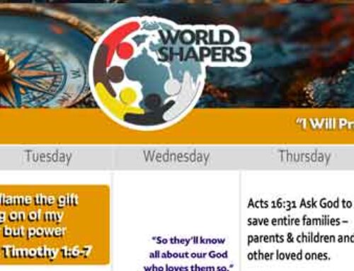 World Shapers Club February 2024 Prayer Calendar