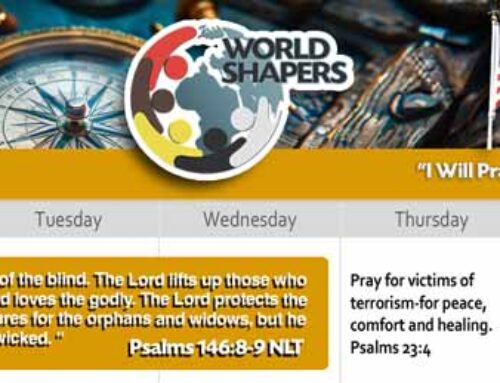 World Shapers August 2024 Prayer Calendar