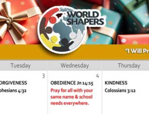 World Shapers December 2024 Prayer Calendar